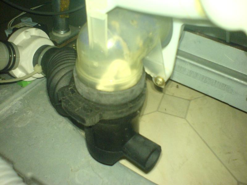 Sump with sock inside