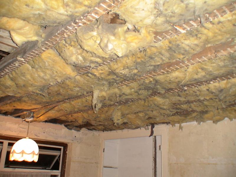 Taking down all the cieling in the whole house