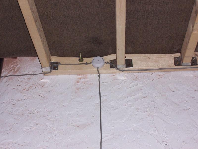 Temp lighting for working after dark