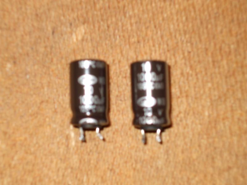 The failed capacitors