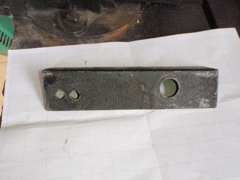 The first attempt at the replacement bracket.