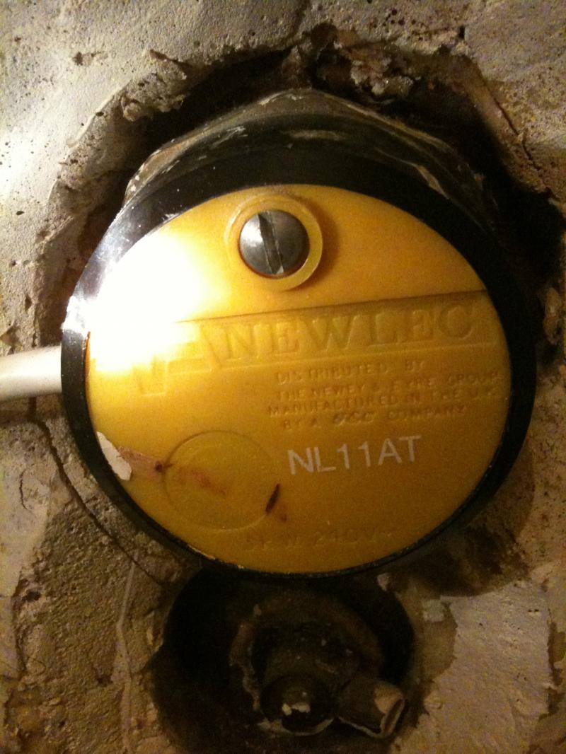 The input at the bottom of the tank