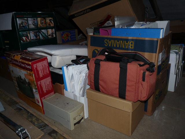 The Loft - boards above wires to switch