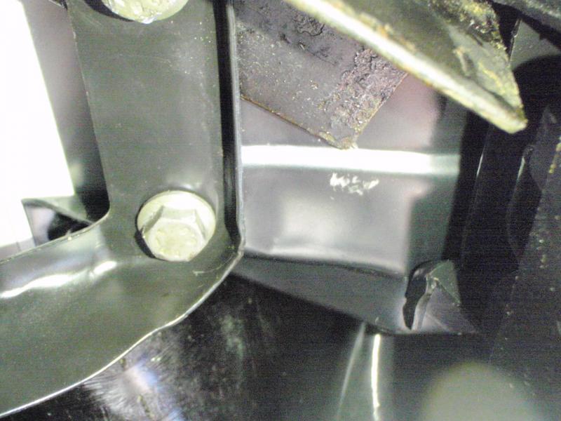 The other end of the  L cross-section bracket