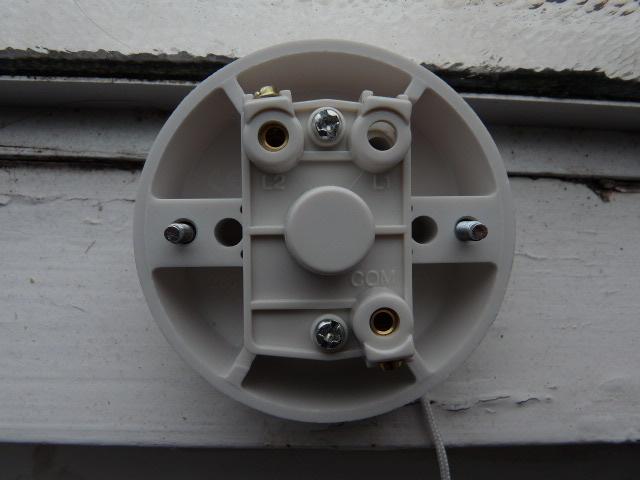 The pull cord light switch