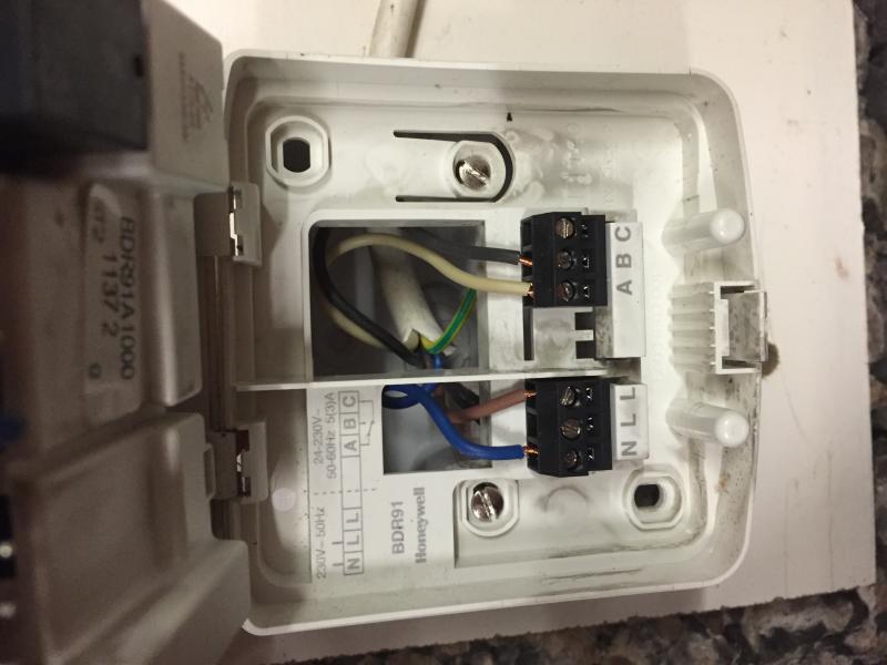 The wiring on my honewell