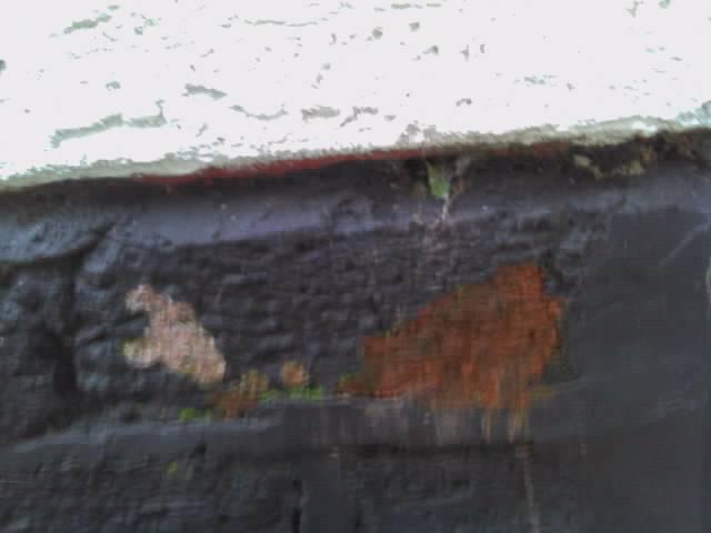 this is outside where pipe is on inside photo