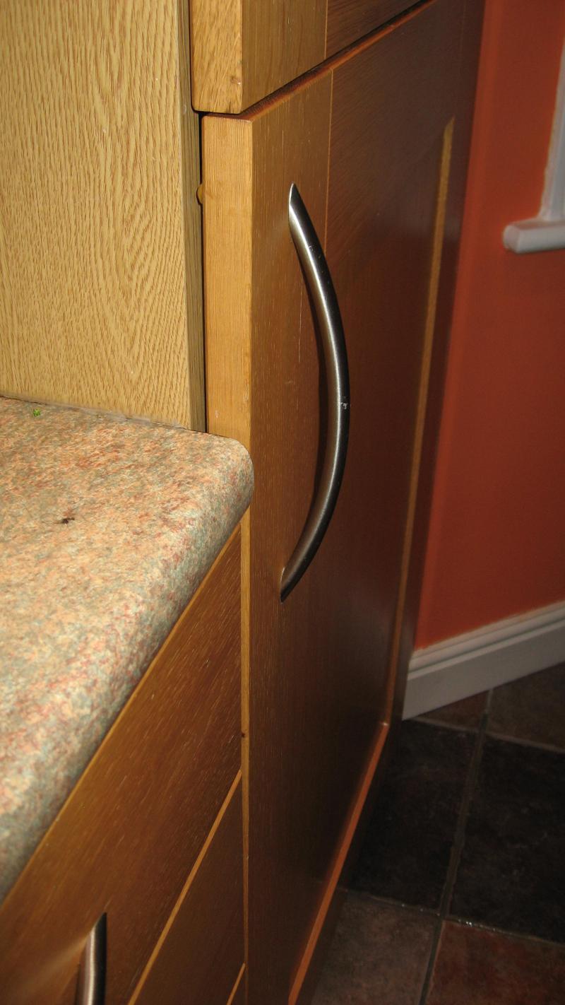 top of door slightly ajar