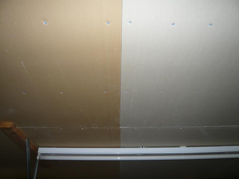 Two different plasterboards......