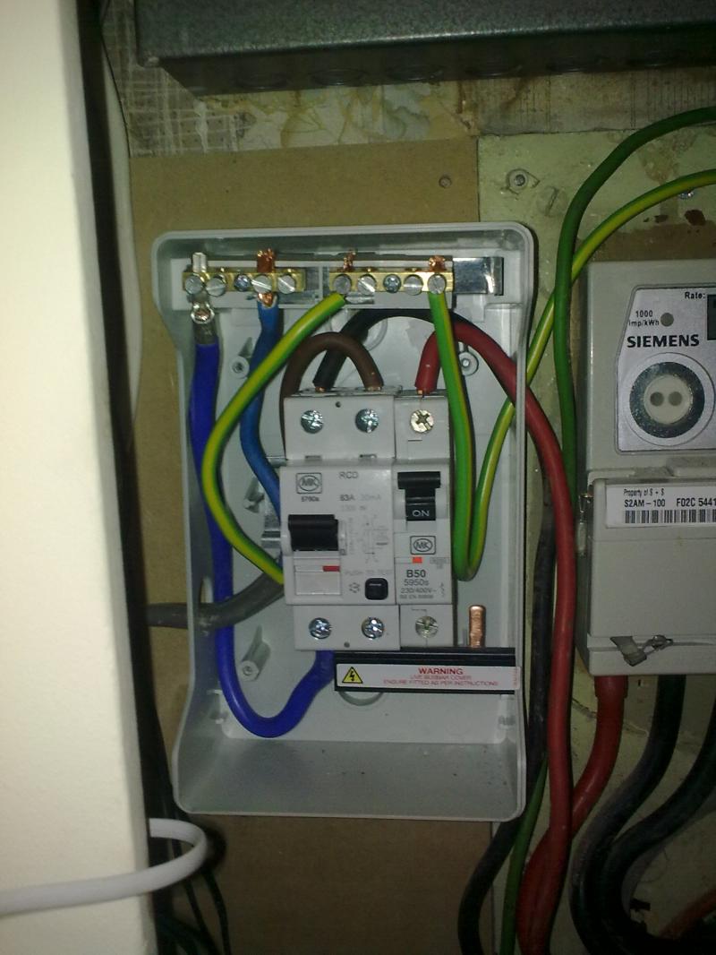 shower consumer unit DIYnot Forums