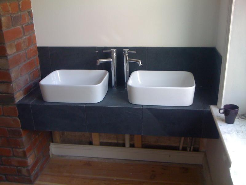 Height of splashback behind bathroom basins DIYnot Forums