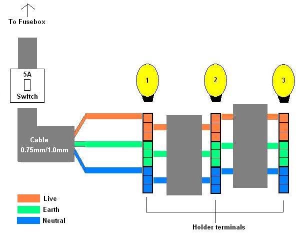 Wiring Lights Up In Parallel Diynot, Wiring Lights In Parallel With One Switch Diagram Uk