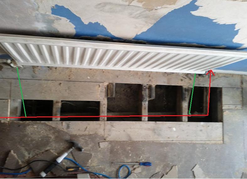 Trying to move a radiator, but.... DIYnot Forums