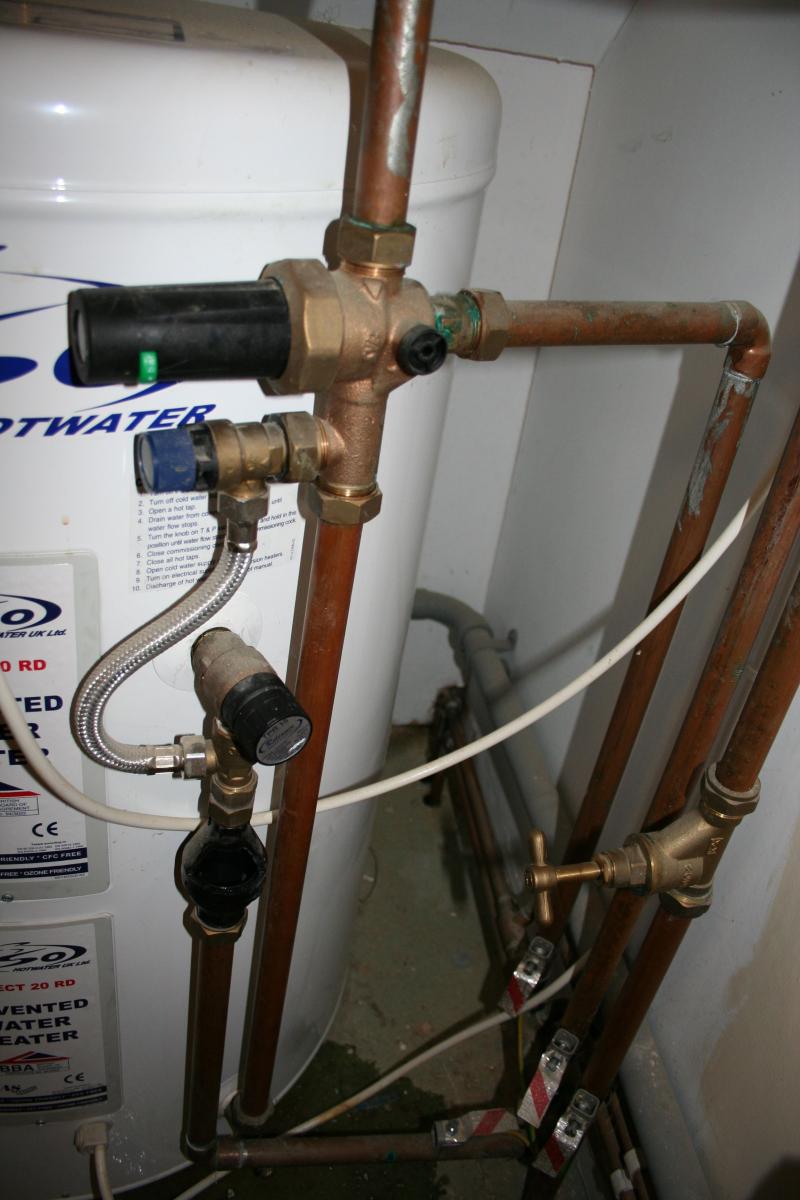 Dripping tundish OSO unvented water heater DIYnot Forums