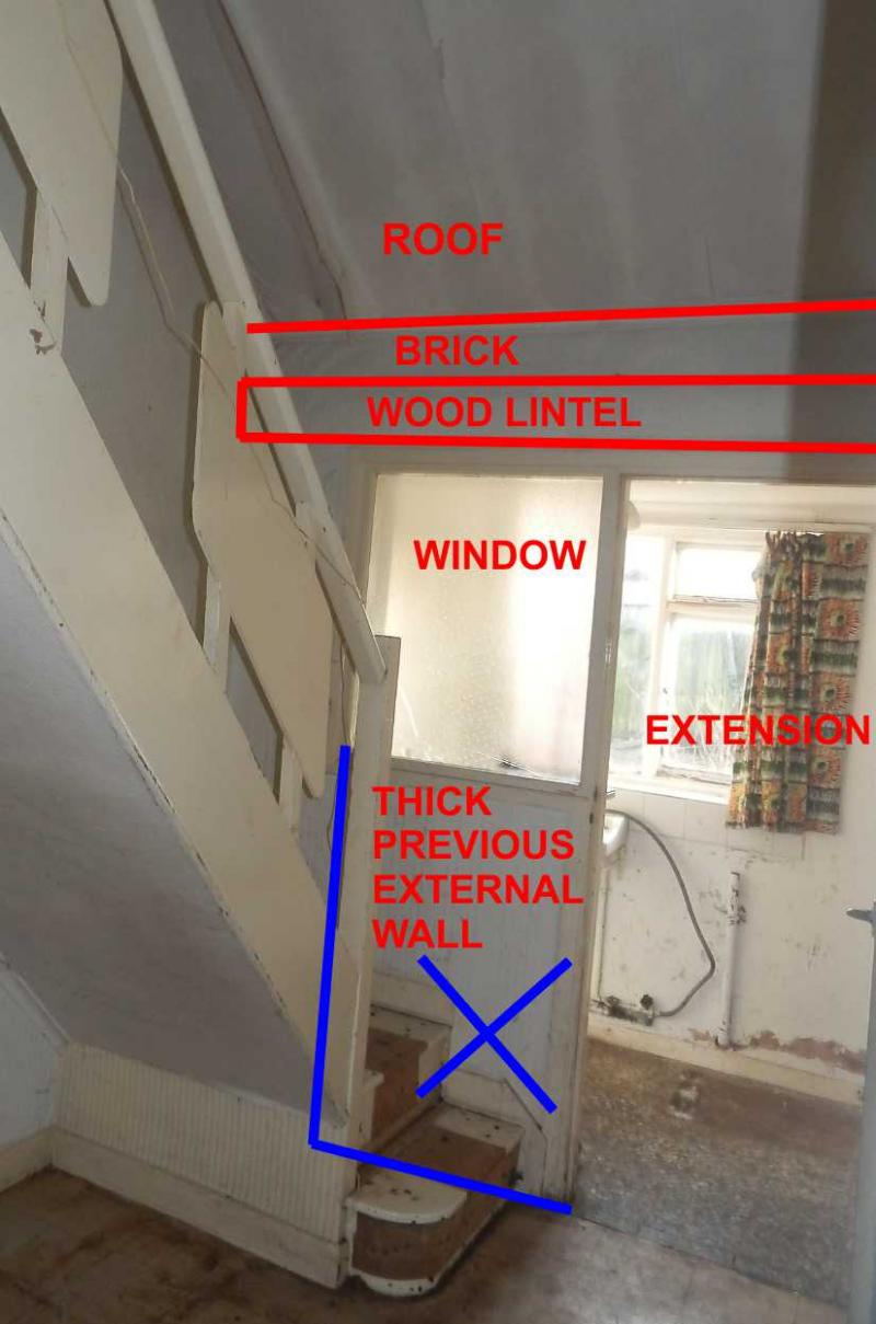 Removing brick wall under lintel DIYnot Forums