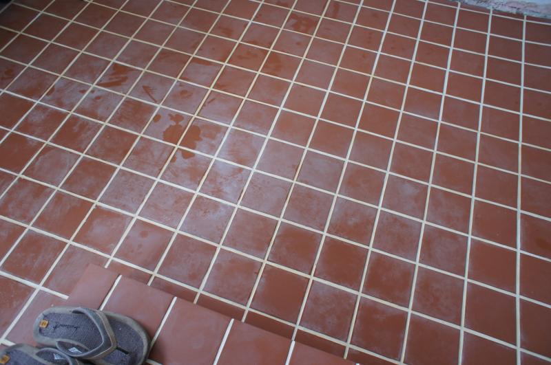 Red Quarry Tiles Grout Hazing DIYnot Forums