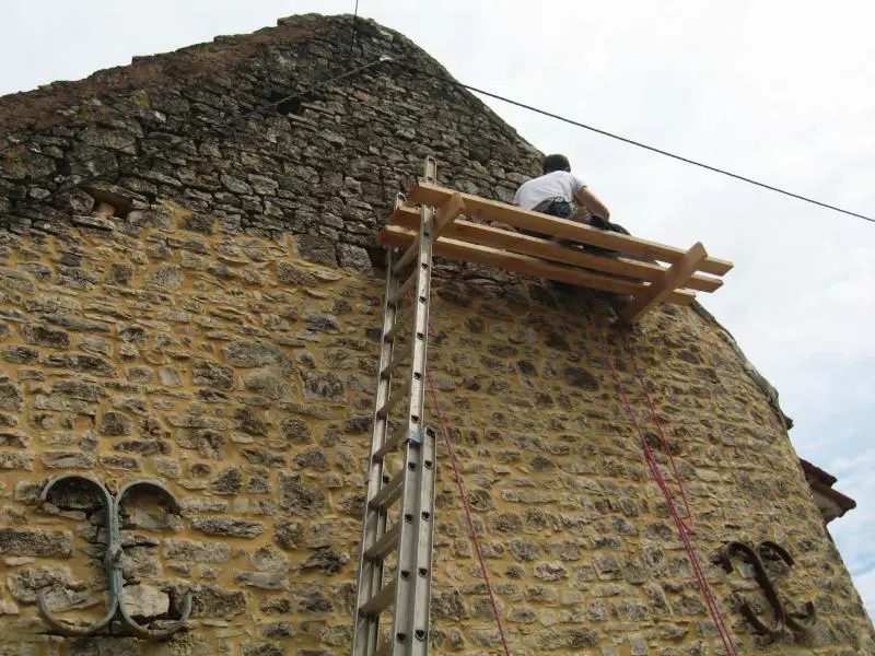 re-point the 8m gable on diy scaffolding diynot forums