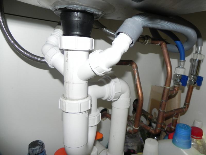 Dishwasher and Washing Machine plumbing? Photos... | DIYnot Forums