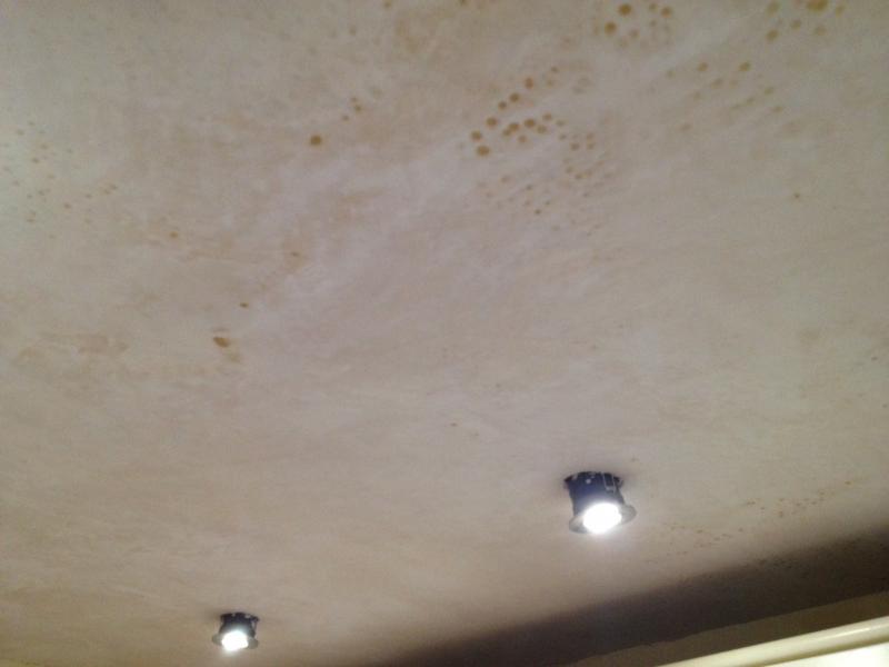 Strange spots on ceiling after plastering DIYnot Forums
