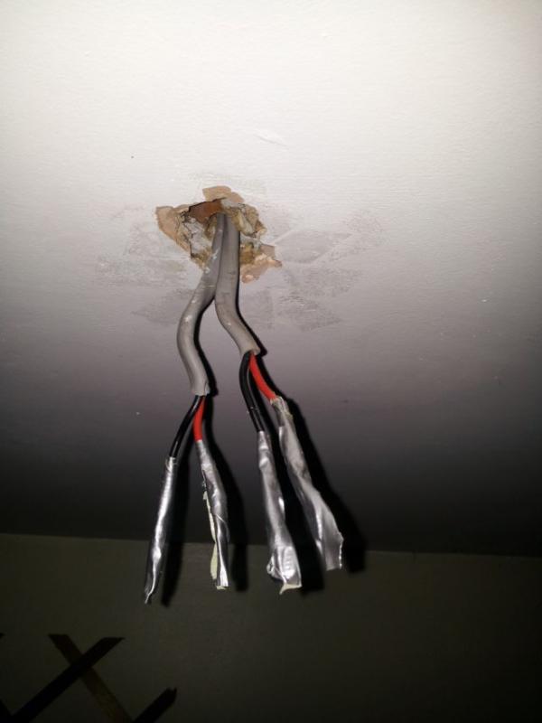 How best to hide unused ceiling light cables DIYnot Forums