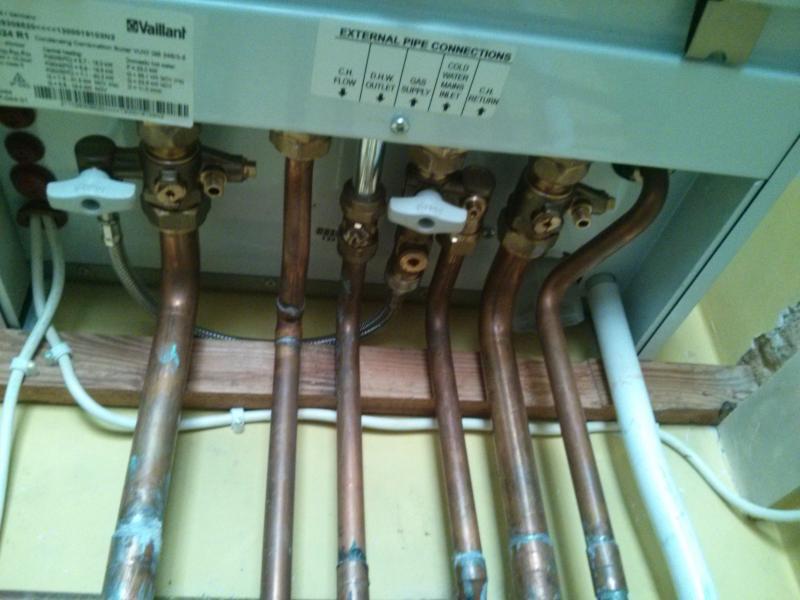 Combi boiler condensate pipe moved outside is this wrong? DIYnot Forums