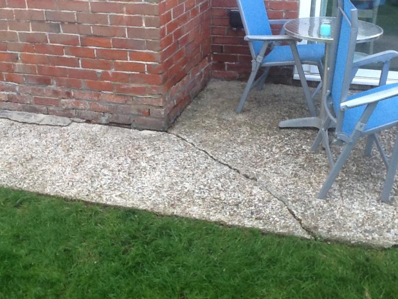 Gap between old & original patio and wall??? DIYnot Forums