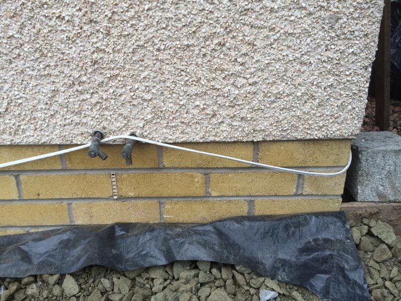 Locating damp proof course for patio levels (pics included) DIYnot Forums