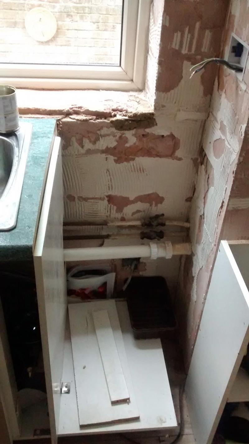 Moving sink waste in a kitchen | DIYnot Forums