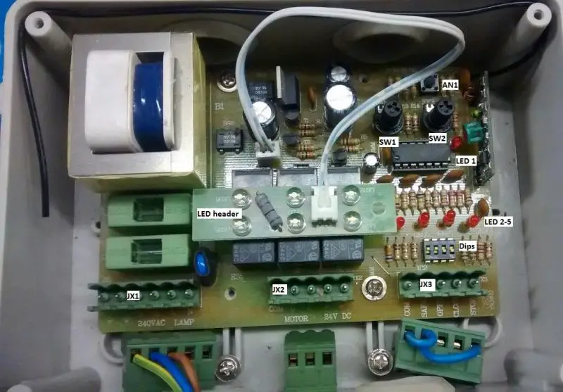 Neco Shutter Remote Control Box Wiring