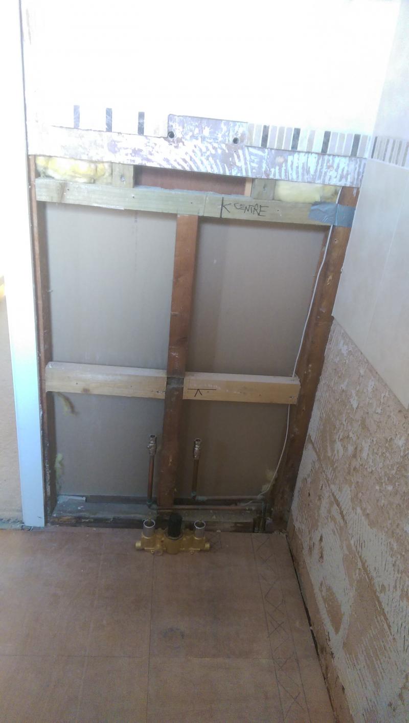 Bathroom Project, what the plumbers did... DIYnot Forums