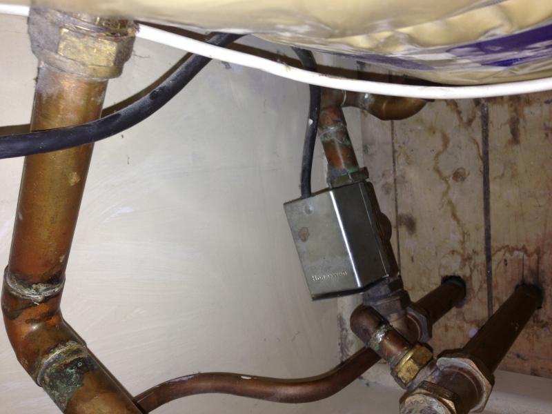 Valve in airing cupboard