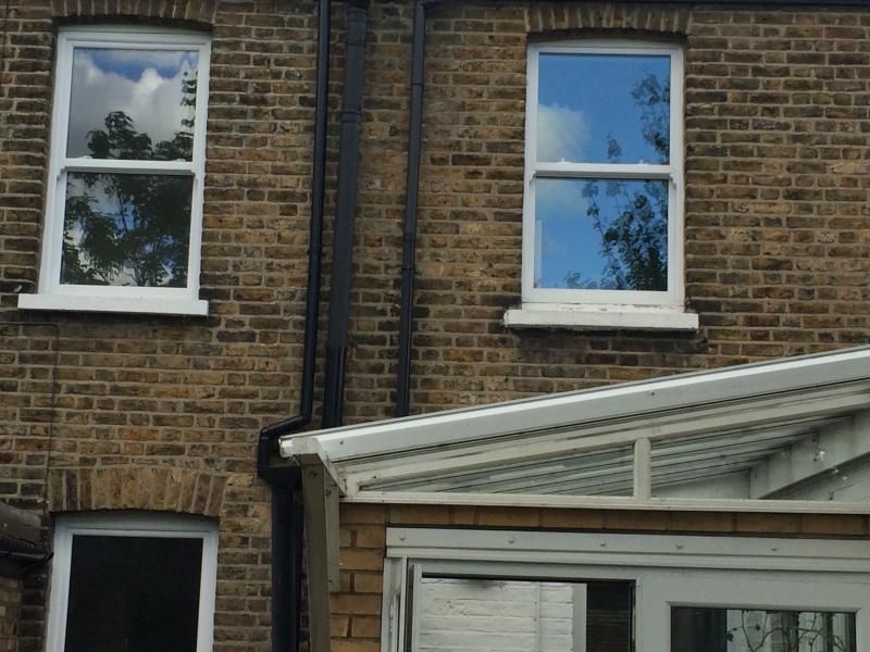 View from back of the houses