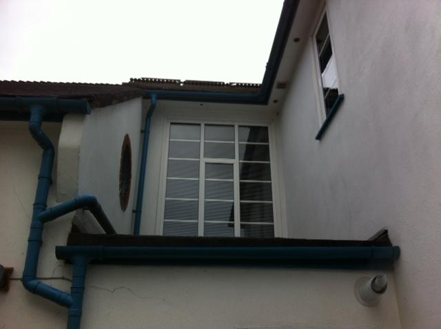 view over garage flat roof