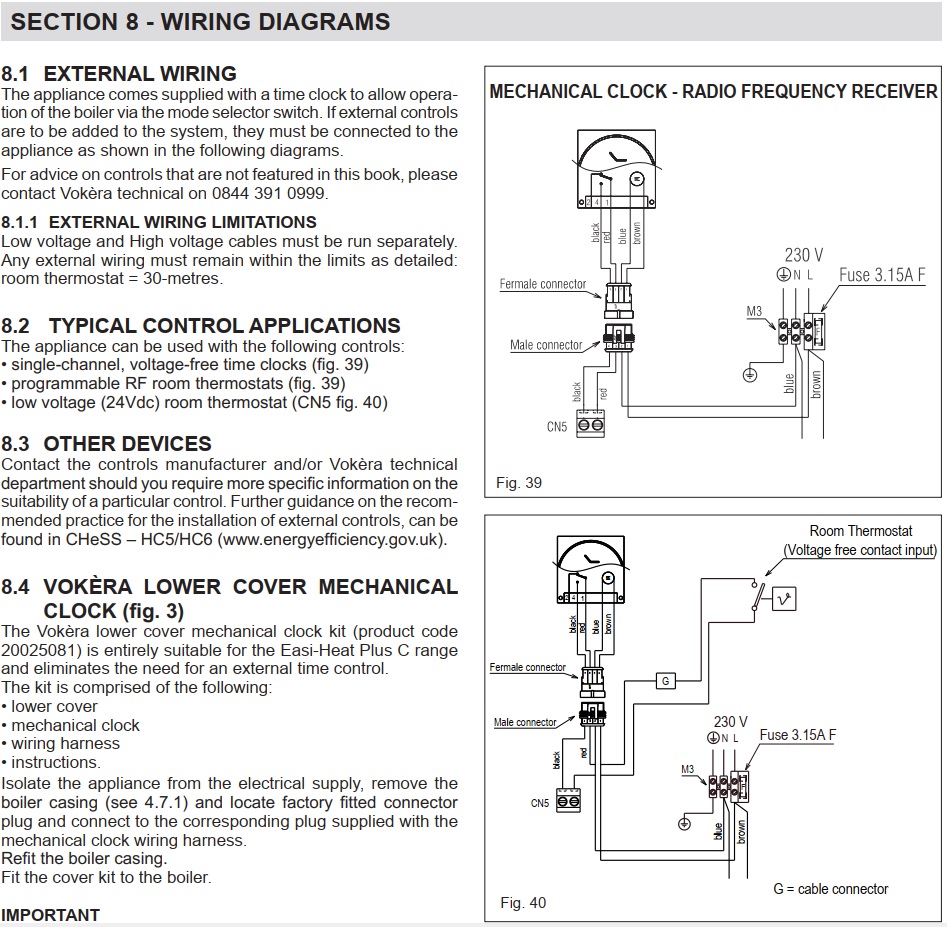 Vokera Wiring