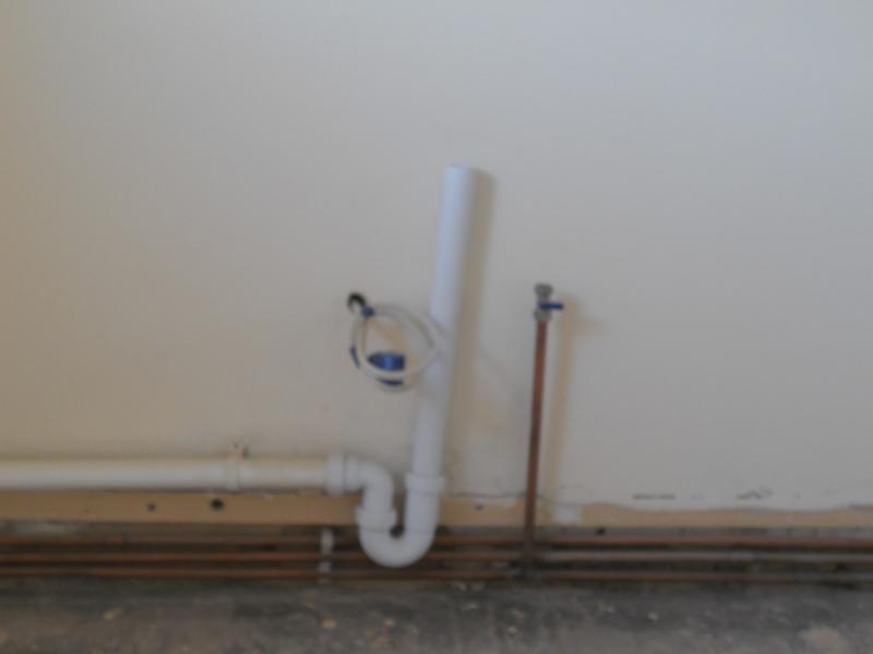 washer waste/plumbing & electrics