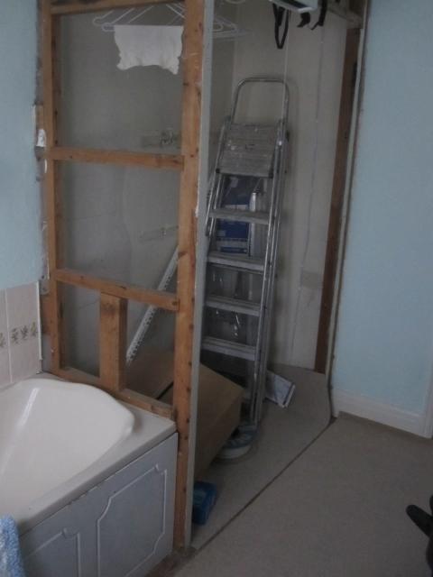 Where the tank / airing cupboard was