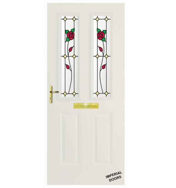 White Kensington Composite Door (Rose)