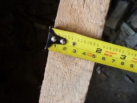 Width of joist