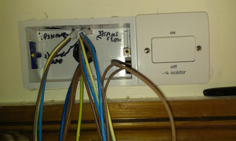Wiring Shower room Isolators 1 | DIYnot Forums