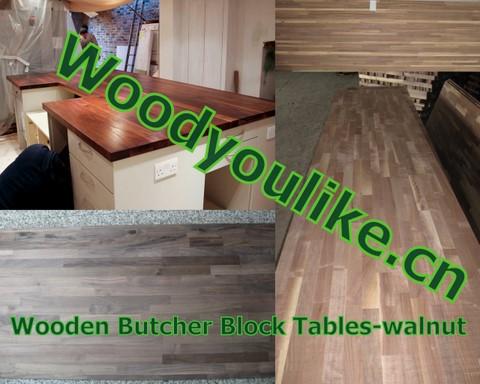 Worktops Am. Black Walnut wood block Worktops Am.